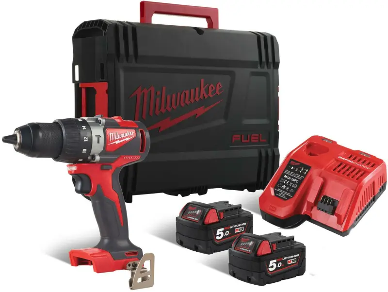Aku kompaktní příklepová vrtačka Milwaukee M18 BLPD2-502X, Li-Ion 5,0 Ah (MI4933464517)